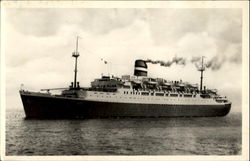 SS Ryndam Holland Amerika Line Postcard