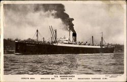 SS Minnekahda Postcard