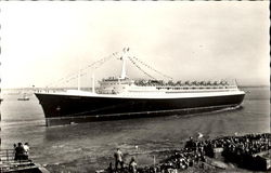 French Line "France" Postcard