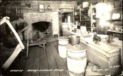 Interior Berry Lincoln Store, New Salem Postcard