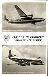 British European Airways Elizabethan Class Postcard