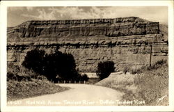 Red Wall Across Tensleep River Scenic, WY Postcard Postcard