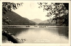 Camp Le Trianon On The Blue Lakes Postcard