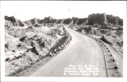 Badlands National Monument Scenic, SD Badlands National Park Postcard Postcard