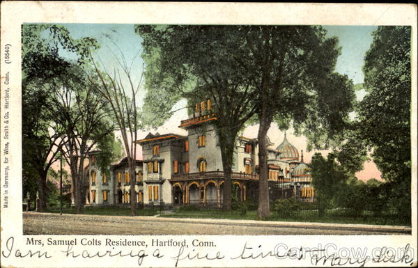 Mrs, Samuel Clots Residence Hartford Connecticut