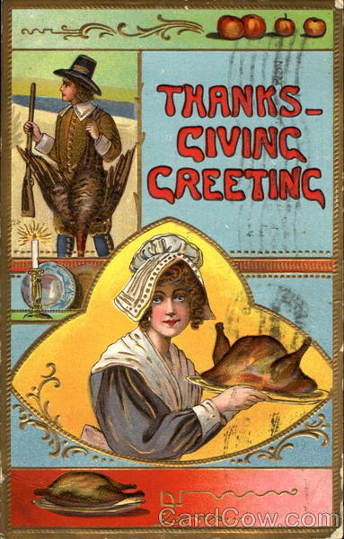 Thanksgiving Greetings Pilgrims