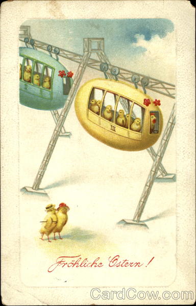 Frohliche Eastern! Dressed Chicks With Chicks