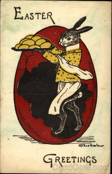 Easter Greetings Grace Harlow With Bunnies