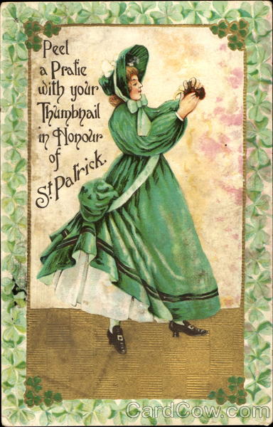 Woman in Green St. Patrick's Day