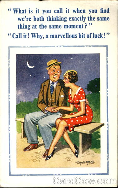 Marvellous Luck Donald McGill Romance & Love