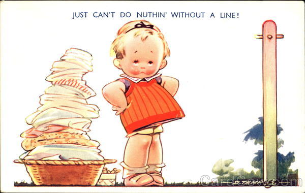 Just Can't Do Nuthin Without A Line! Comic, Funny