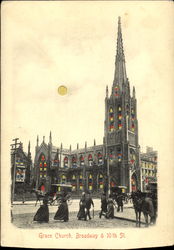 Grace Church, Broadway & 10th Street New York City, NY Postcard Postcard