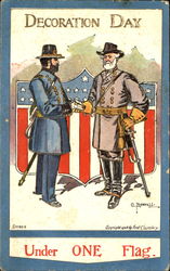 Decoration Day Under One Flag Postcard