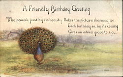 A Friendly Birthday Greeting Postcard