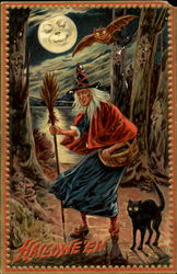 Halloween Witch Postcard