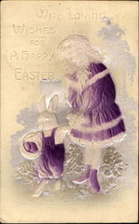 With Loving Wishes For A Happy Easter Postcard