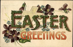 Easter Greetings Postcard
