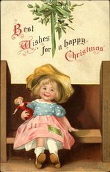Best Wishes For A Happy Christmas Postcard