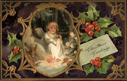 Christmas Greetings Postcard
