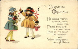 Christmas Greetings Postcard