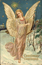 Christmas Greetings Postcard