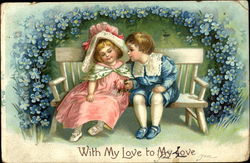 With My Love To My Love Postcard
