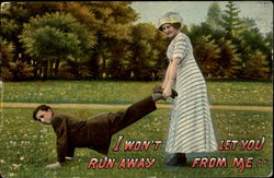 I Won't Let You Run Away From Me Postcard