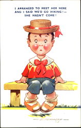 Waiting to go Hiking Postcard