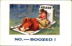 No, Boozed! Postcard