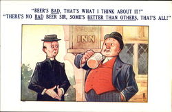 Beer Drinking Postcard Postcard