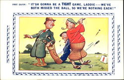 Golfing Postcard