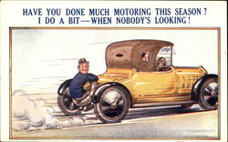 Motoring Postcard