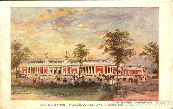 State's Exhibits Palace 1907 Jamestown Exposition