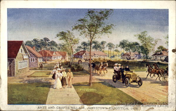 Arts And Crafts Village 1907 Jamestown Exposition