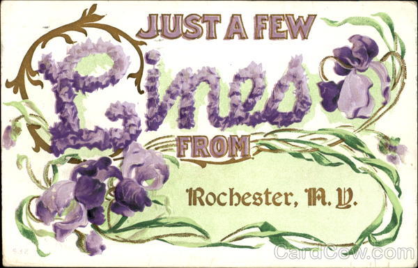 Just A Few Lines From Rochester New York