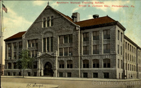 Southern Manual Training School, Broad & Jackson Sts. Philadelphia Pennsylvania