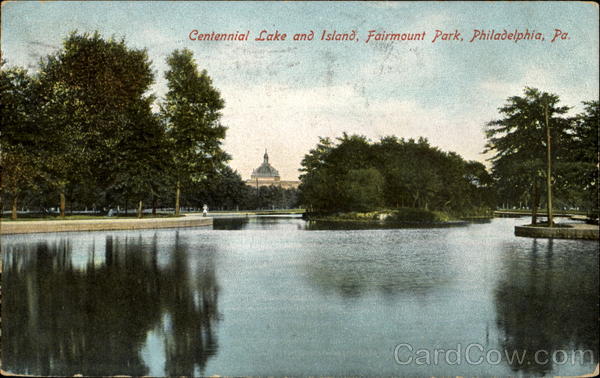 Centennial Lake And Island, Fairmount Park Philadelphia Pennsylvania