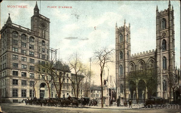 Place D'Armes Montreal PQ Canada Quebec
