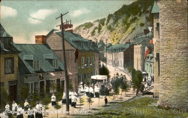 Corpus Christi Procession Old Town PQ Canada Quebec