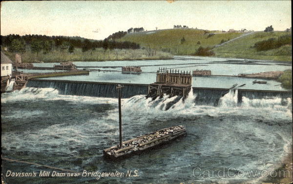 Davidson's Mill Dam Bridgewater NS Canada Nova Scotia
