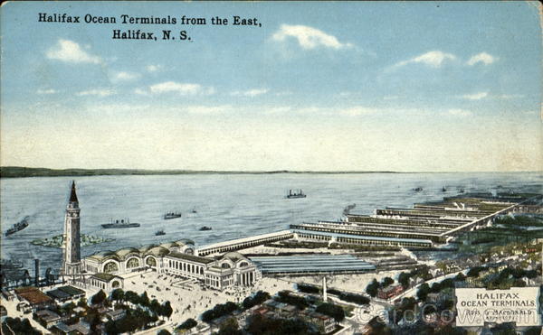 Halifax Ocean Terminals From The East NS Canada Nova Scotia