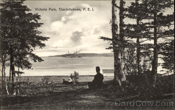Victoria Park Entrance And Clifton Hotel On Right Charlottetown PE Canada
