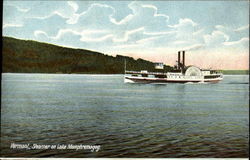 Steamer Lady Lake On Lake Memphremagog Scenic, VT Boats, Ships Postcard Postcard