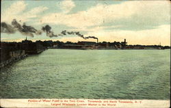 Portion Of Water Front In The Twin Cities Tonawanda, NY Postcard Postcard