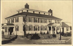 The Potter Mansion New England Village Postcard