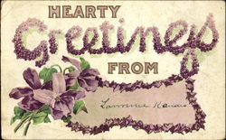 Hearty Greetings Postcard