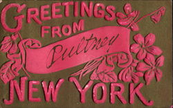 Greetings From New York Postcard