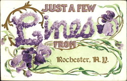 Just A Few Lines From Rochester Postcard