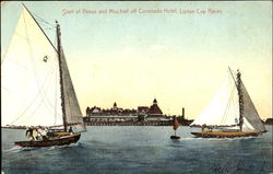 Start Of Venus And Mischief Off Coronado Hotel Postcard