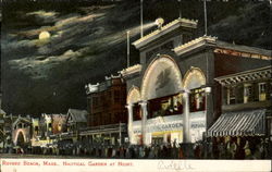 Nautical Garden At Night Postcard